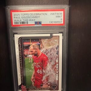 Topps 2025 Celebration Card - Red and White